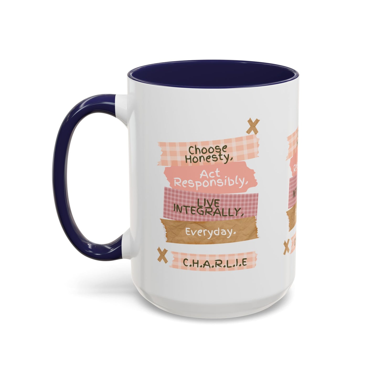 Personalized Message Pieces Accent Coffee Mug