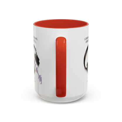 Personalized Initial Headphones Accent Coffee Mug