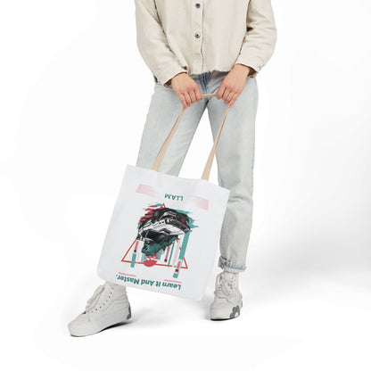 Personalized Initial Quote Dinosaur Car Canvas Tote Custom Name