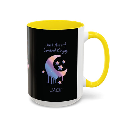 Personalized Moon Dripping Accent Coffee Mug