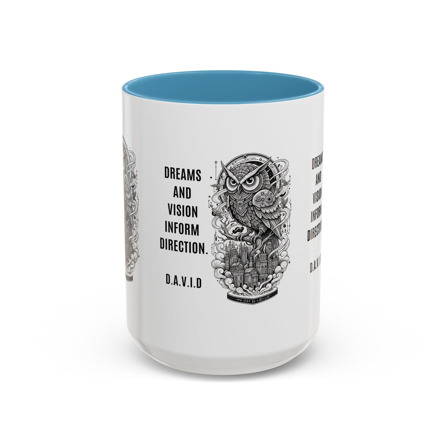 Personalized Owl Vision Accent Coffee Mug