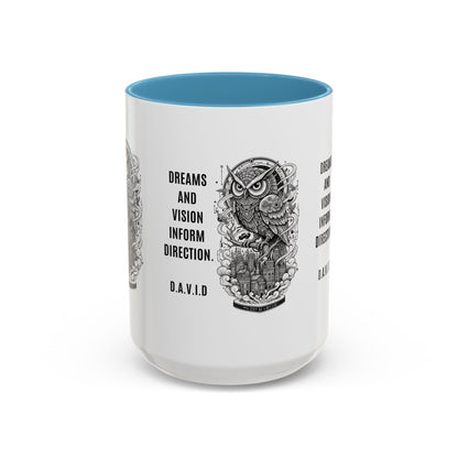 Personalized Owl Vision Accent Coffee Mug