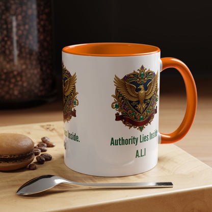 Personalized Initial Eagle Accent Coffee Mug