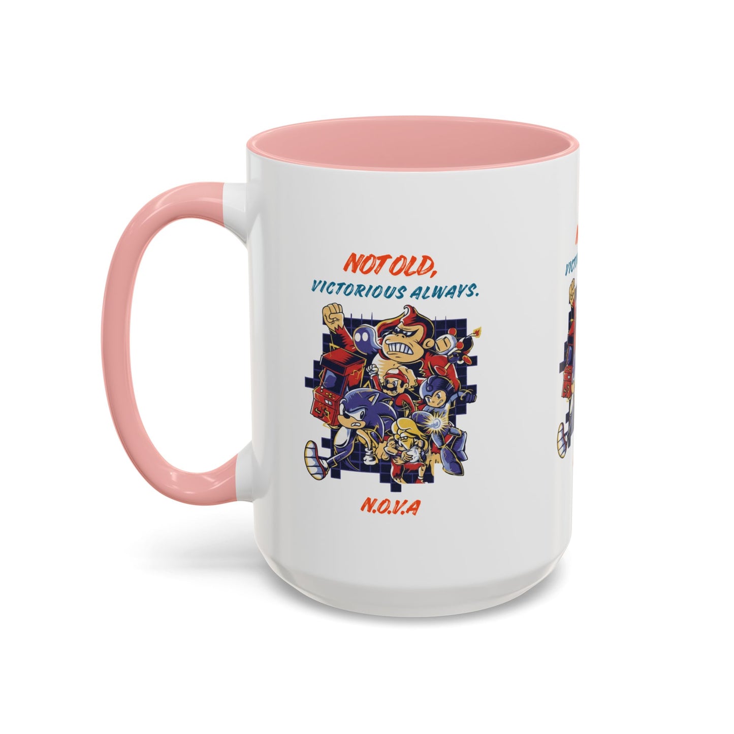 Personalized Victory Cartoon Accent Coffee Mug