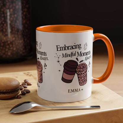 Personalized Girly Coffee Accent Coffee Mug
