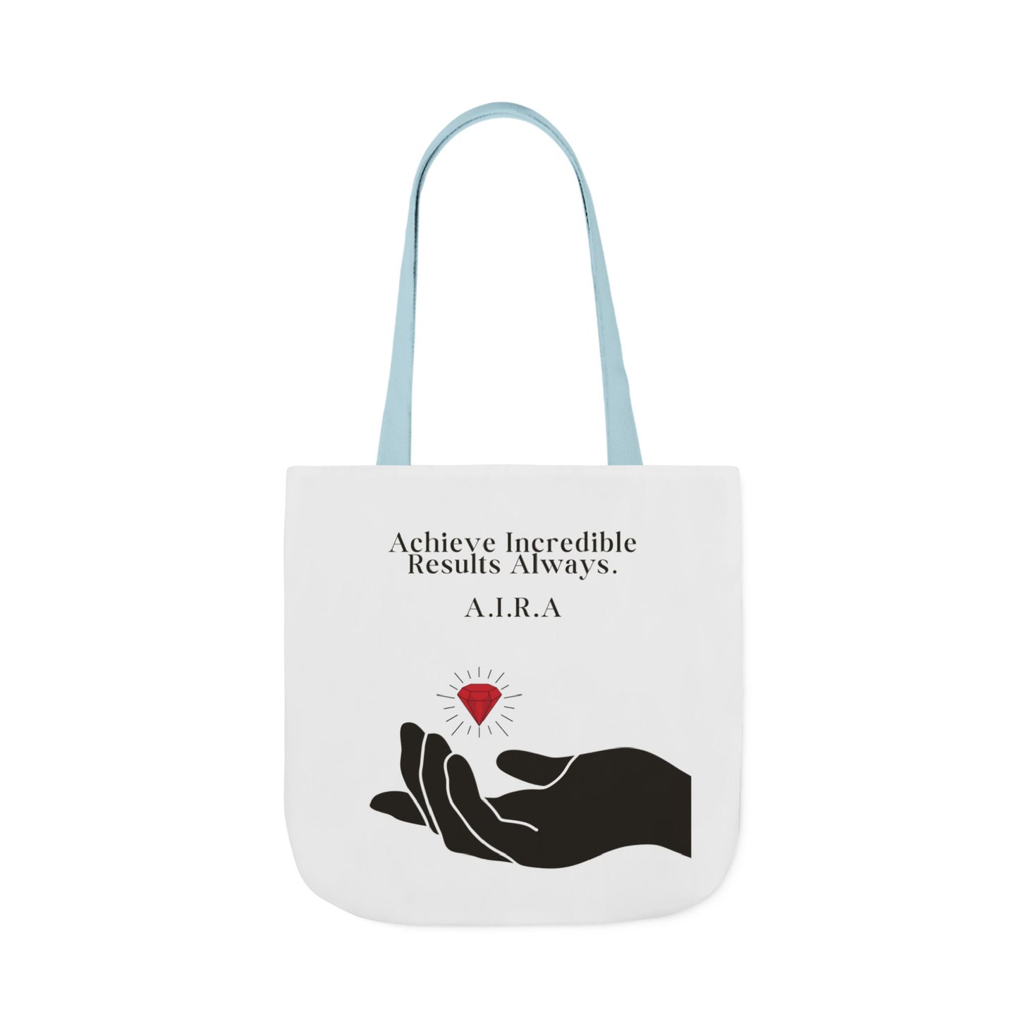 Personalized Initial Quote Gem Hand Canvas Tote Custom Name