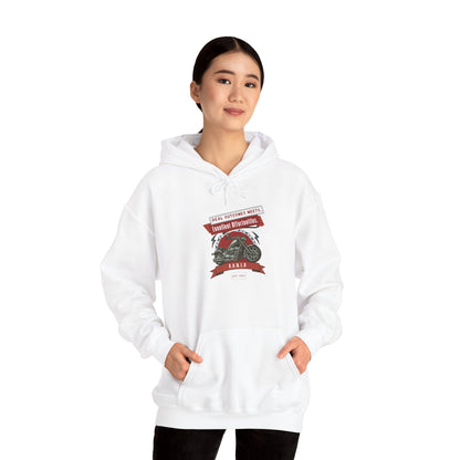 Personalized Motorcycle Graphic Hooded Sweatshirt