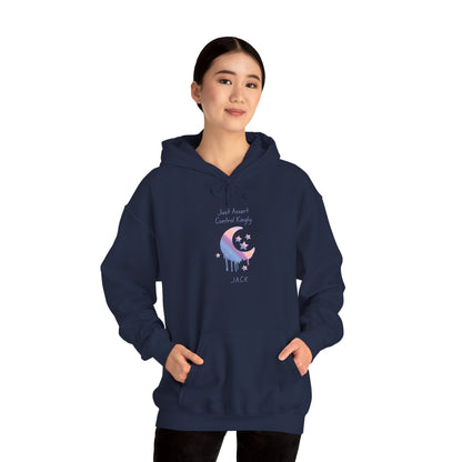 Personalized Moon Dripping Hooded Sweatshirt