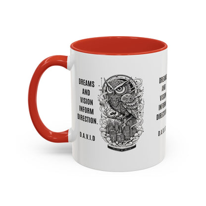 Personalized Owl Vision Accent Coffee Mug