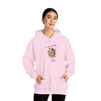 Personalized Split Smile Skull Hooded Sweatshirt