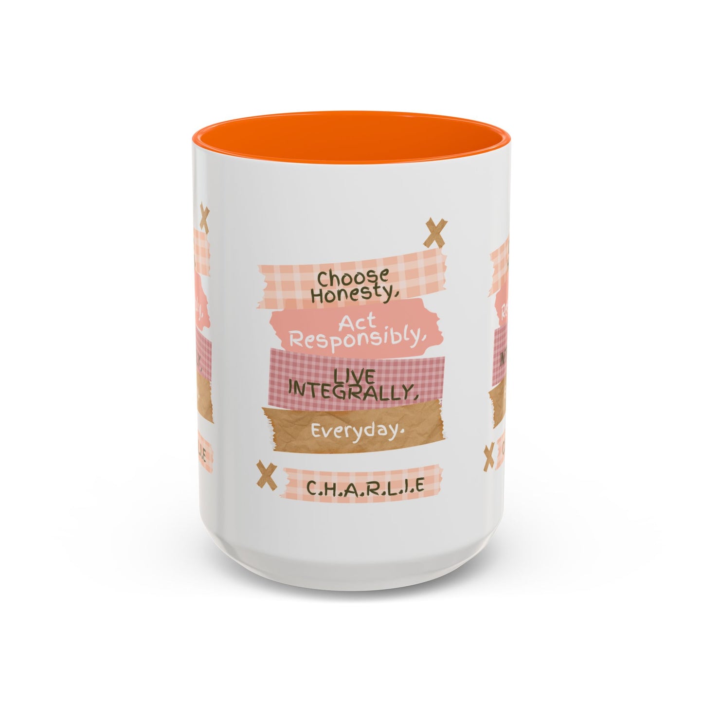 Personalized Message Pieces Accent Coffee Mug