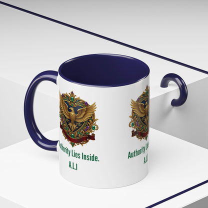 Personalized Initial Eagle Accent Coffee Mug