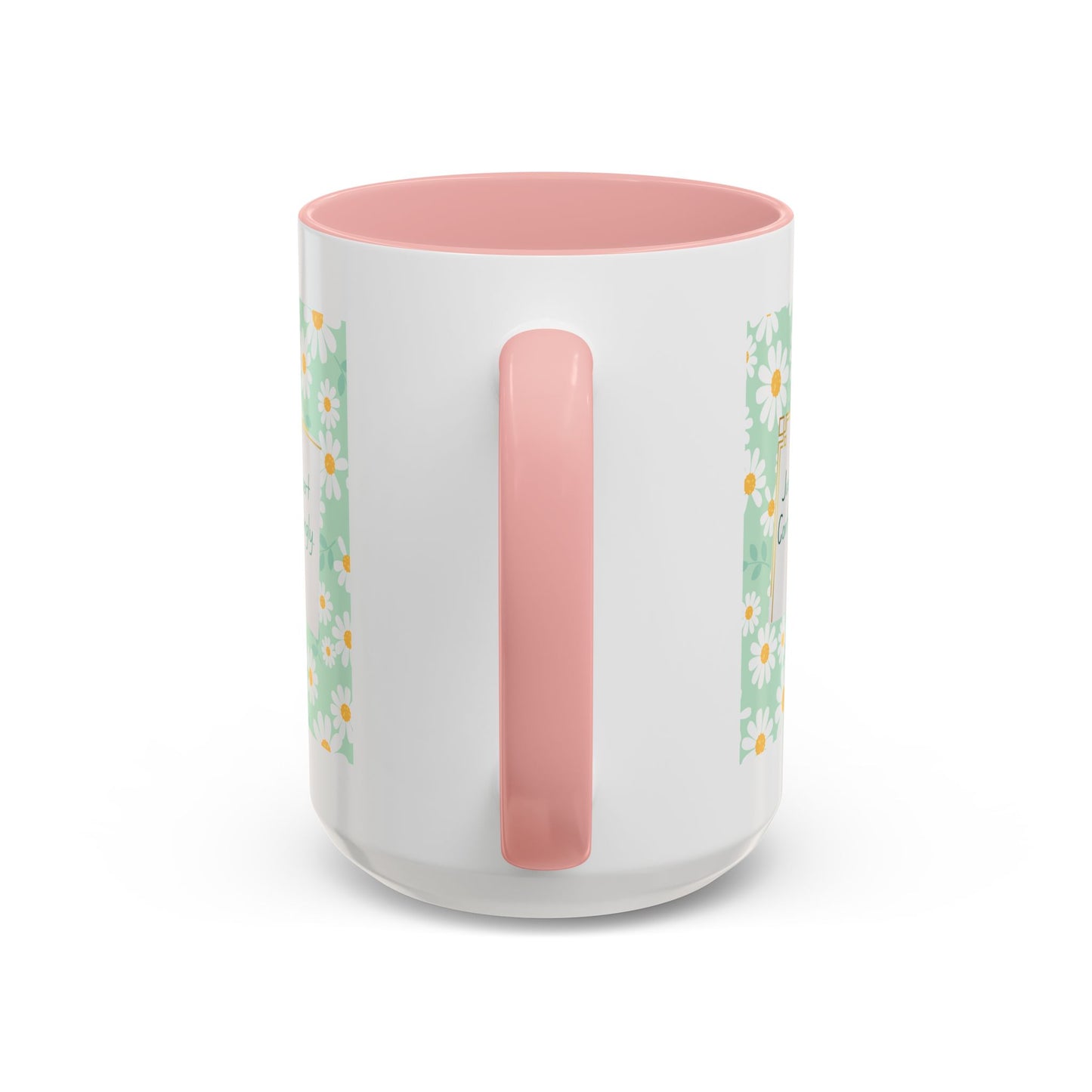 Personalized Floral Message Accent Coffee Mug