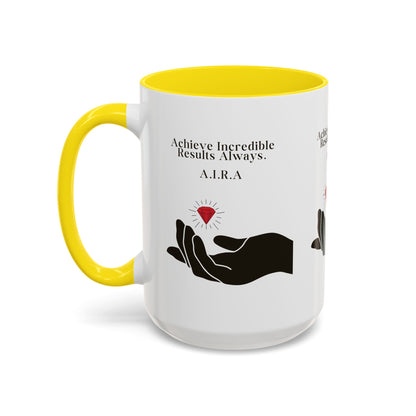 Personalized Initial Hand and Gem Accent Coffee Mug