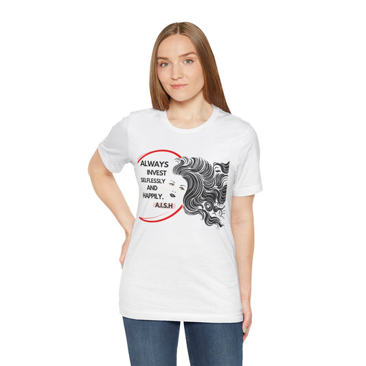 H2 Aura custom name initial t-shirt with a personalized artistic quote. A comfortable, versatile tee designed to showcase your individual aura and unique personality through custom typography.