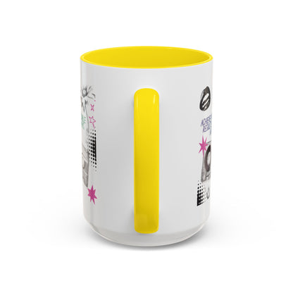 Personalized Cassette Vibes Accent Coffee Mug