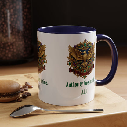 Personalized Initial Eagle Accent Coffee Mug