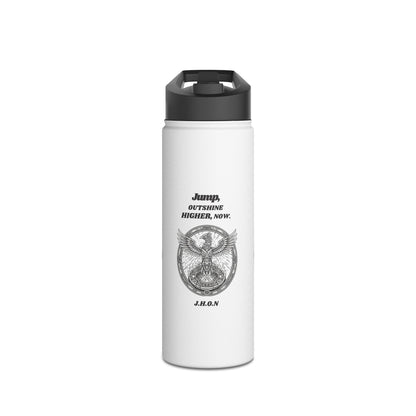 Personalized Initial Quote Eagle Wings Stainless Steel Water Bottle