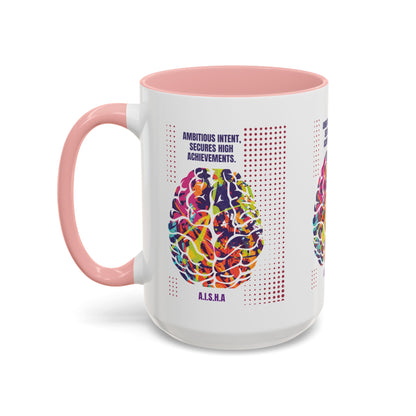 Personalized Initial Brain Accent Coffee Mug