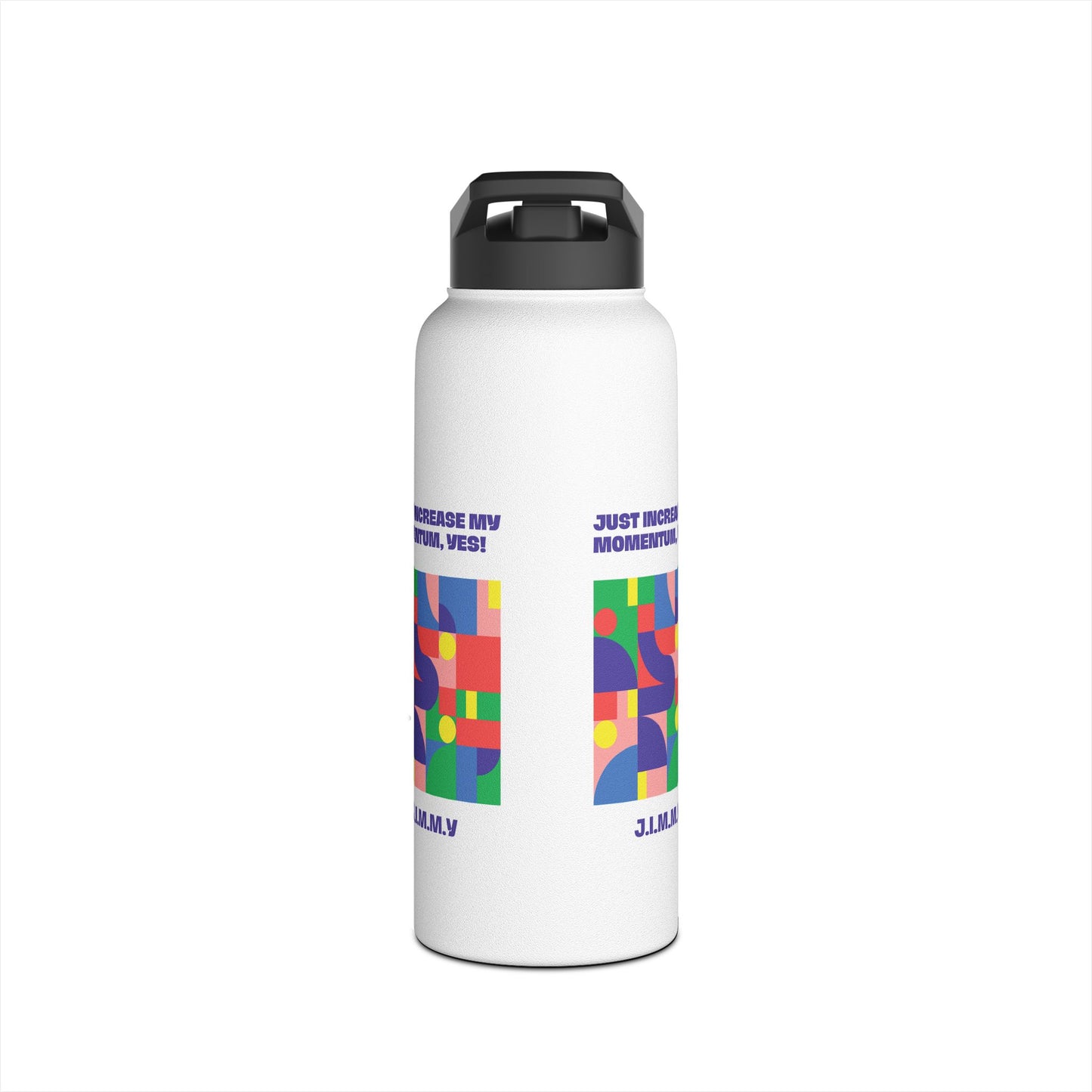 Personalized Initial Quote Colorful Momentum Stainless Steel Water Bottle
