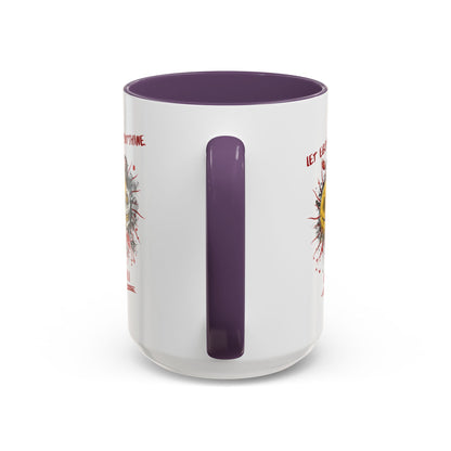 Personalized Split Smile Skull Accent Coffee Mug