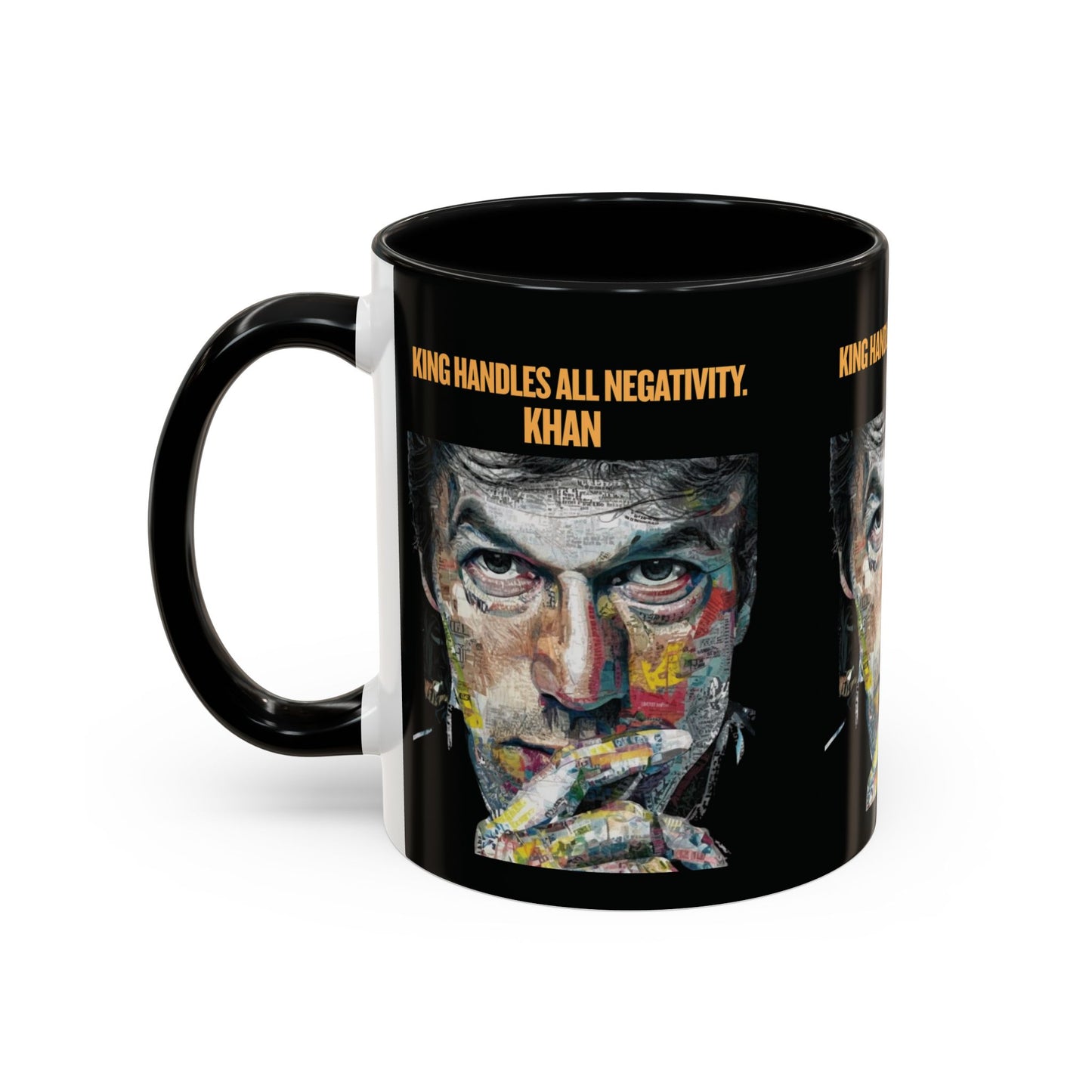 Personalized Initial Khan Accent Coffee Mug