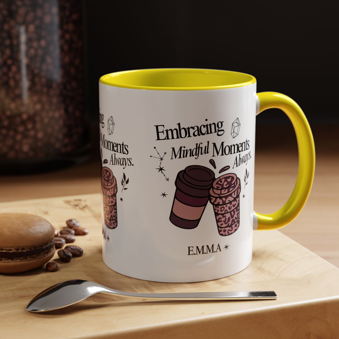 Personalized Girly Coffee Accent Coffee Mug