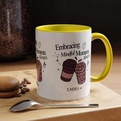 Personalized Girly Coffee Accent Coffee Mug