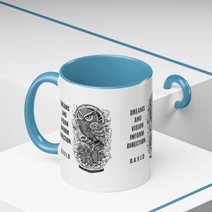 Personalized Owl Vision Accent Coffee Mug