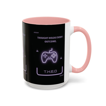 Personalized Initial Game Controller Accent Coffee Mug