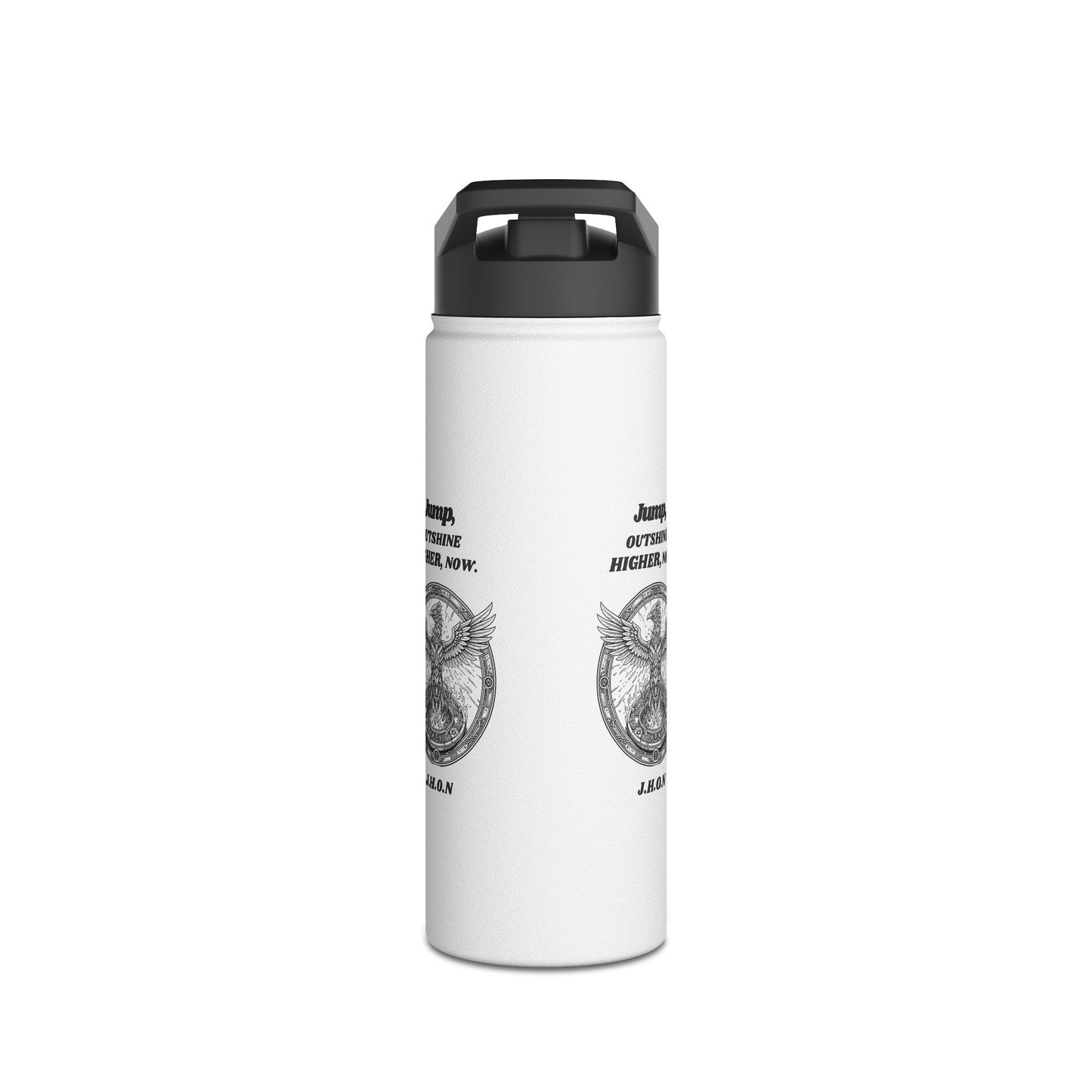 Personalized Initial Quote Eagle Wings Stainless Steel Water Bottle