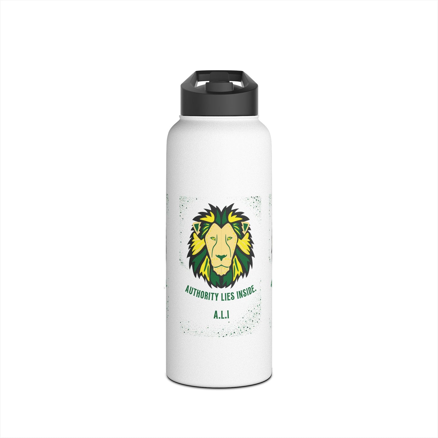 Personalized Initial Quote Lion Stainless Steel Water Bottle