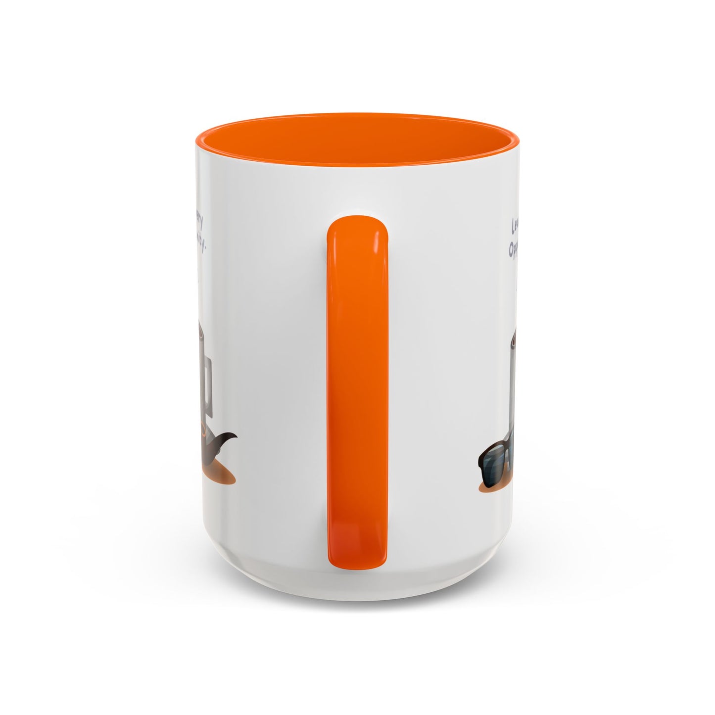 Personalized Initial Coffee and Sunglasses Accent Coffee Mug