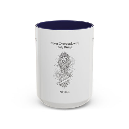 Personalized Girl Lion Accent Coffee Mug