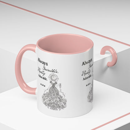 Personalized Girl With Light Accent Coffee Mug