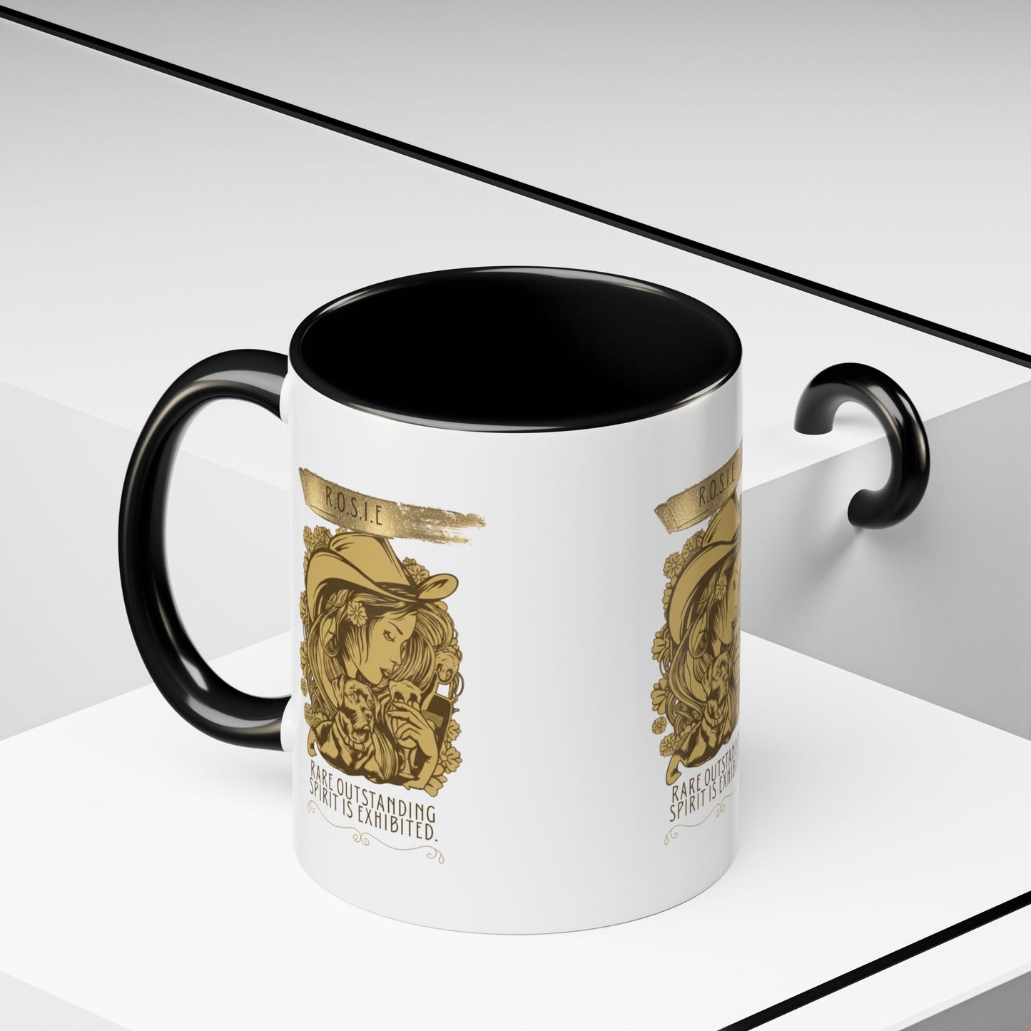 Personalized Golden Girl Accent Coffee Mug