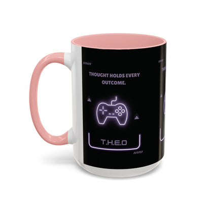 Personalized Initial Game Controller Accent Coffee Mug