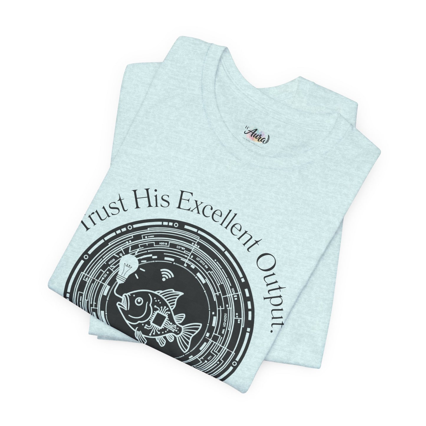 Personalized Spiritual Fish Circle Design Graphic Tee
