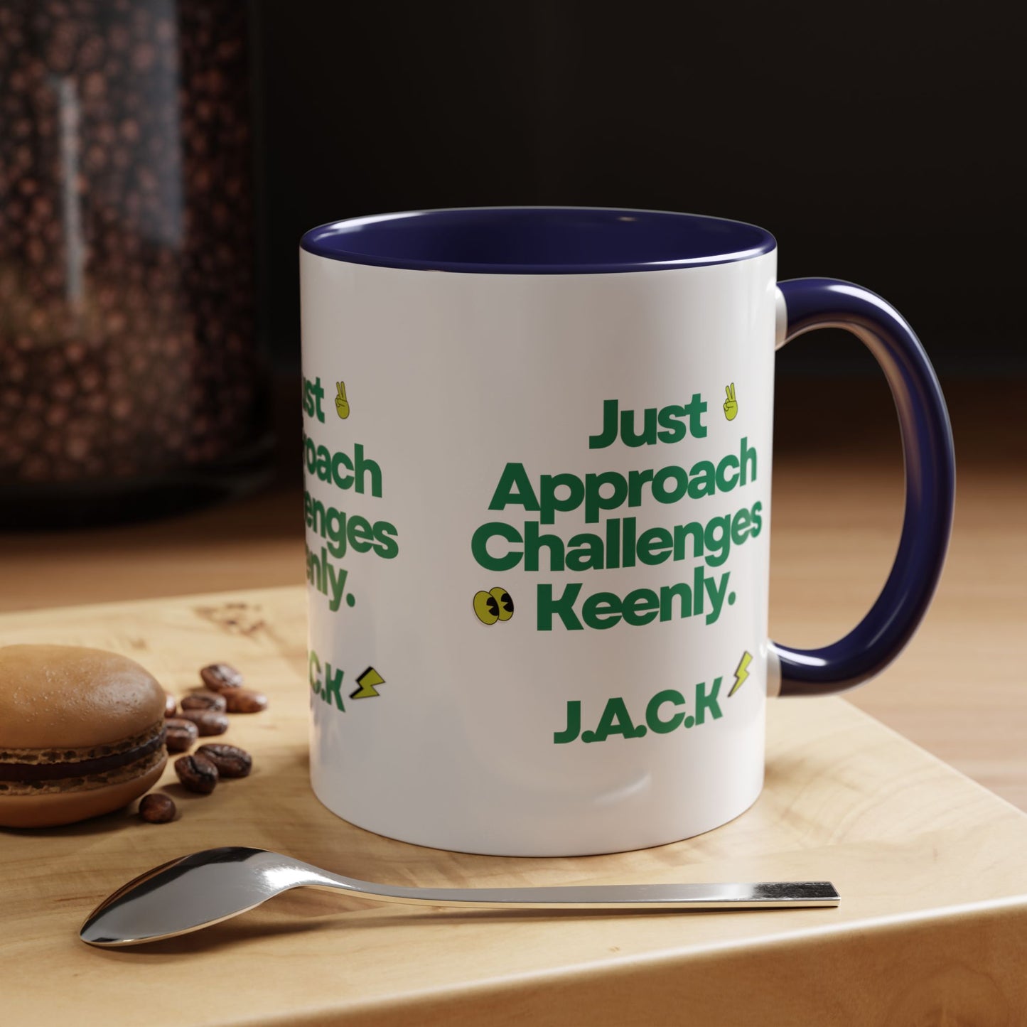 Personalized Simple Message Accent Coffee Mug
