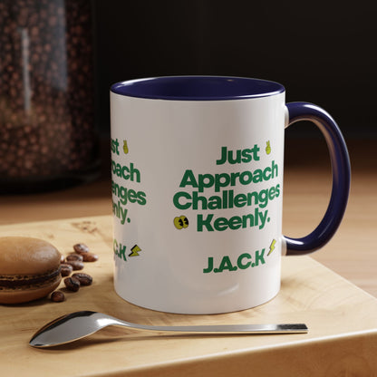 Personalized Simple Message Accent Coffee Mug