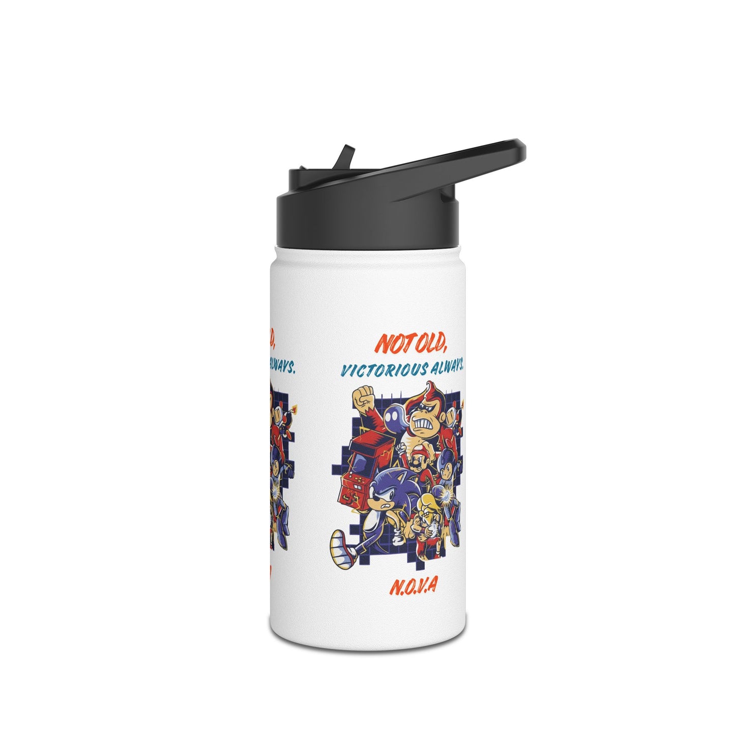 Personalized Initial Quote Cartoon Stainless Steel Water Bottle