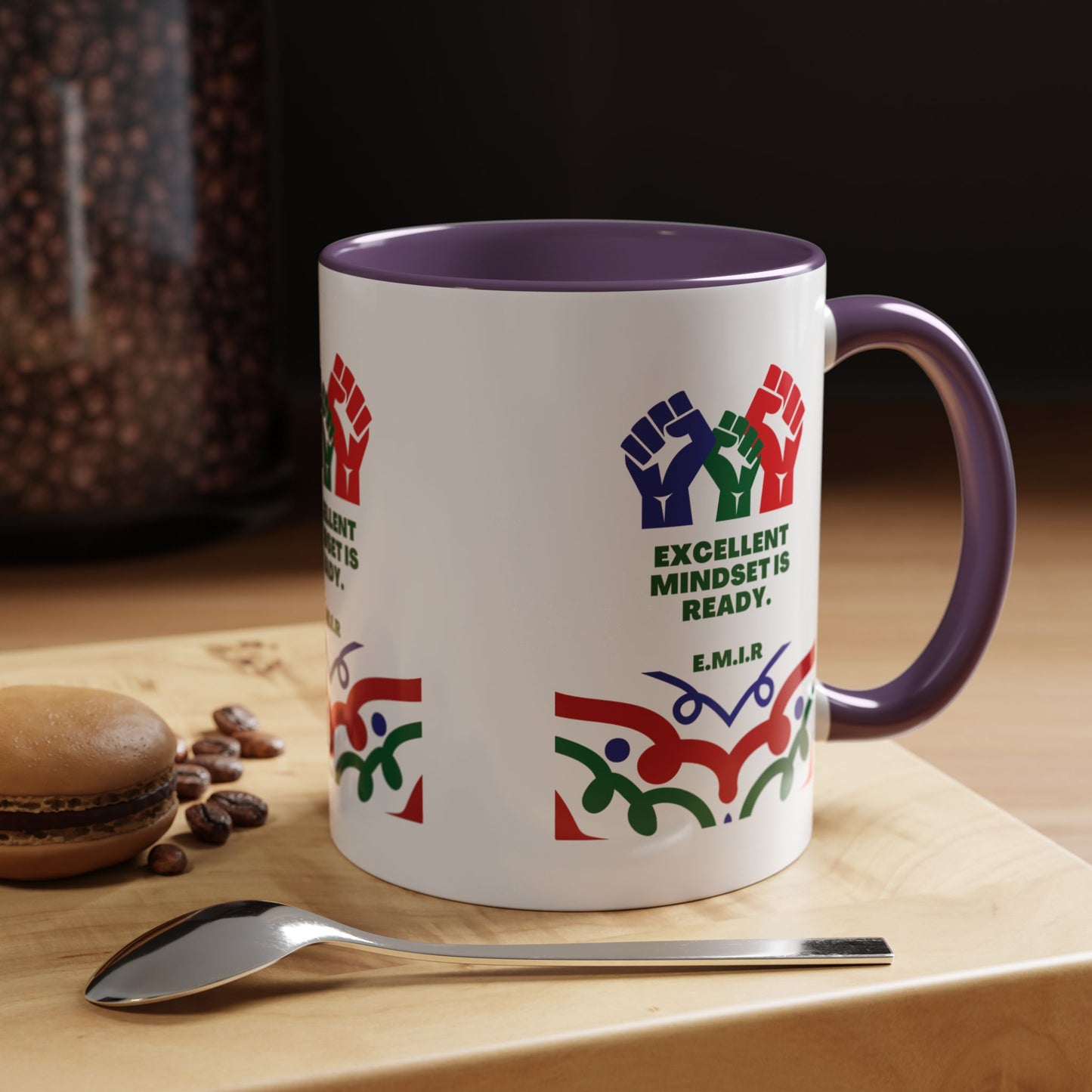 Personalized Initial Victory Accent Coffee Mug