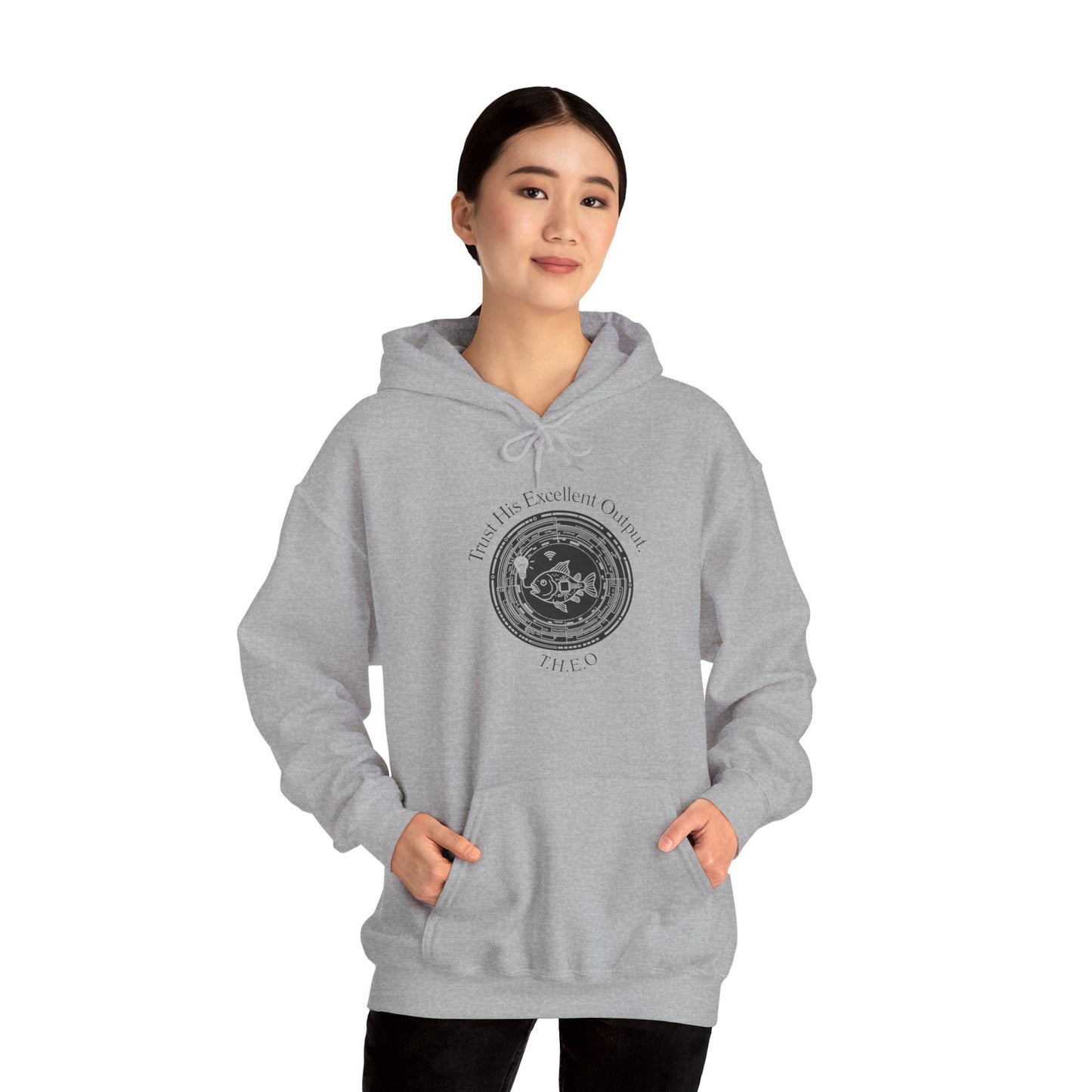 Personalized Spiritual Fish Circle Hooded Sweatshirt