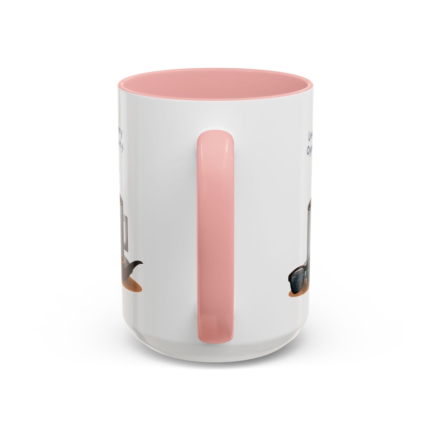 Personalized Initial Coffee and Sunglasses Accent Coffee Mug