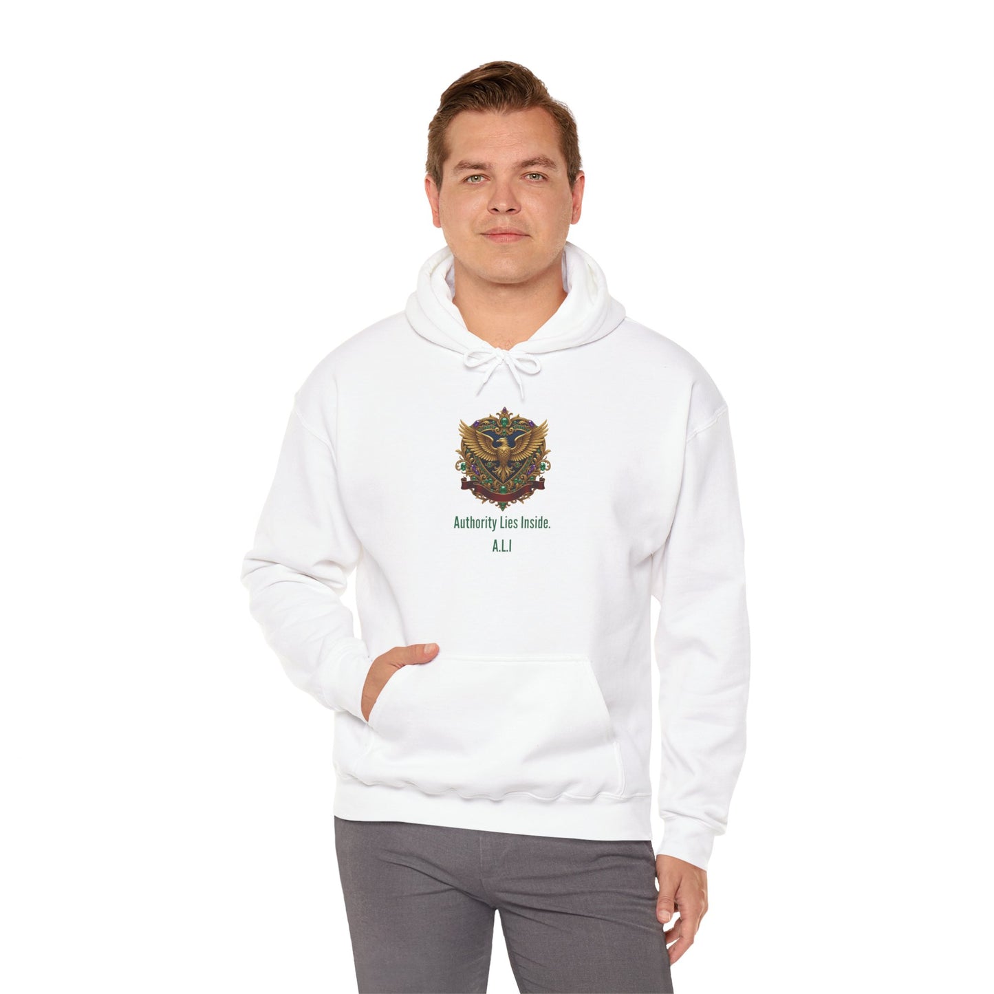 Personalized Eagle with Wings Hooded Sweatshirt