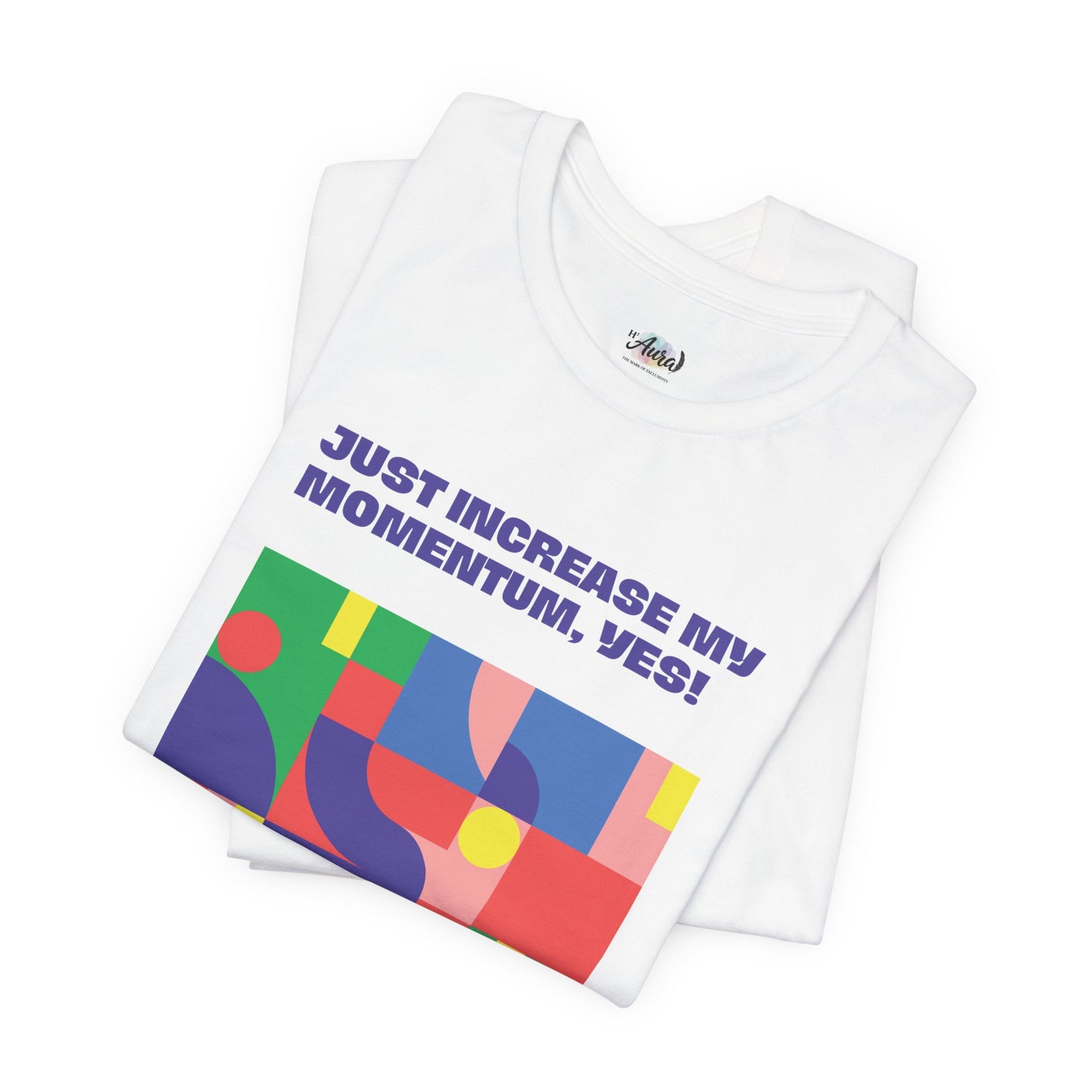 Personalized Momentum Graphic Colorful Geometric Design Tee