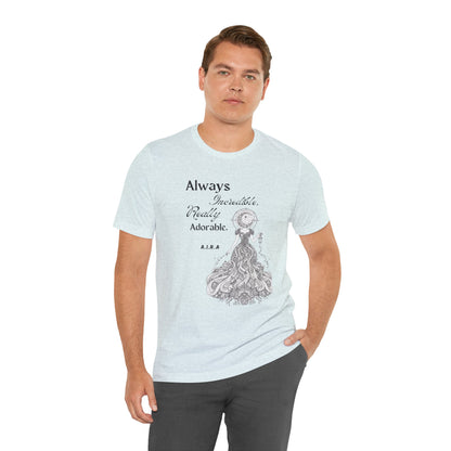 Personalized Cute Illustration black and white Graphic Tee