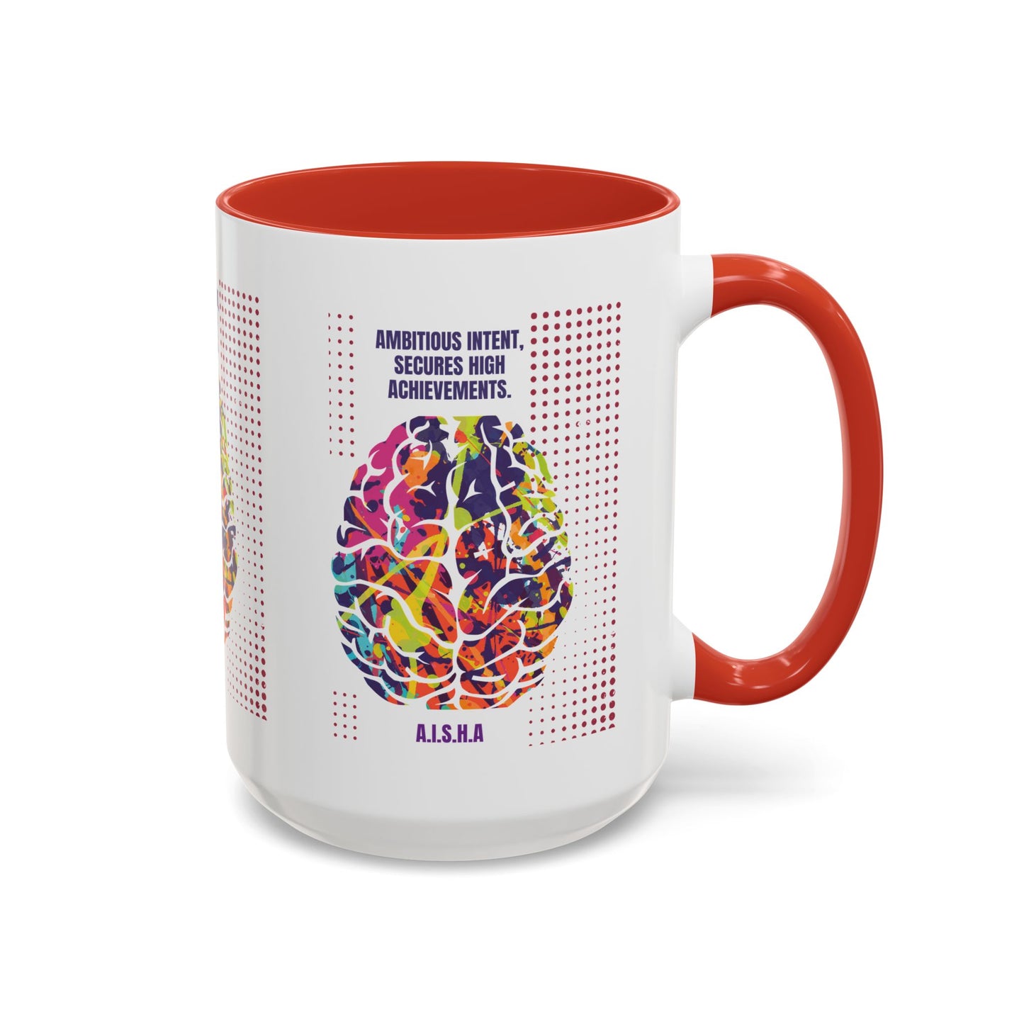 Personalized Initial Brain Accent Coffee Mug