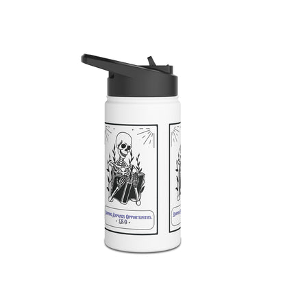 Personalized Initial Quote Skeleton Stainless Steel Water Bottle