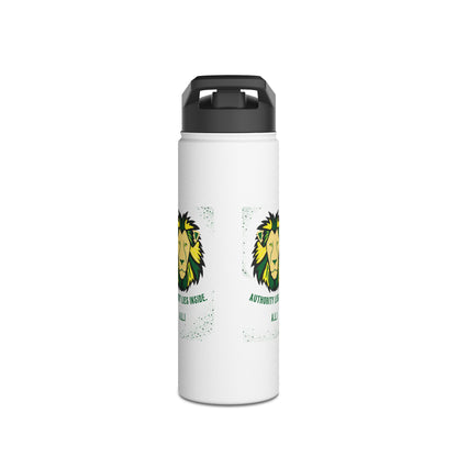Personalized Initial Quote Lion Stainless Steel Water Bottle